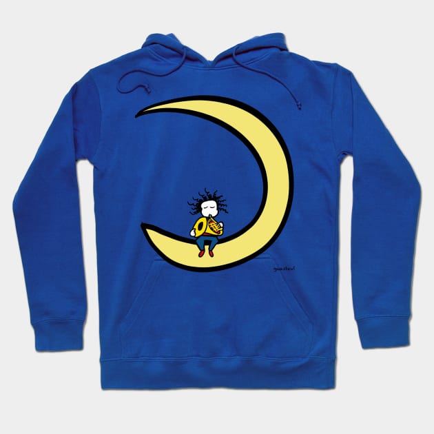 Moon and horn Hoodie by Guastevi